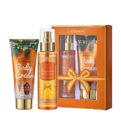 Kormesic - Set natalizio crema corpo e acqua profumata corpo/capelli