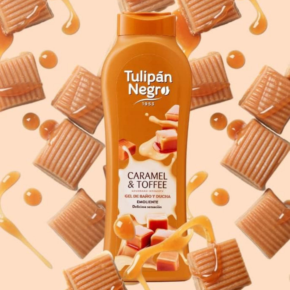 Tulipan Negro bagnoschiuma 650 ml – Fragranza Caramel & Toffee
