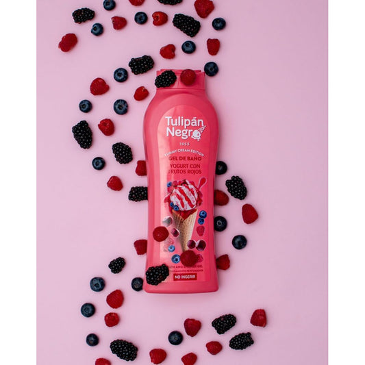 Tulipan Negro Bagnoschiuma 650 ml – Fragranza Yogurt & Frutti Rossi