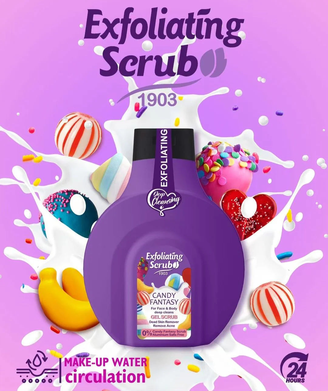Esfoliante Viso e Corpo in Gel 500 ml – Fragranza Candy Fantasy