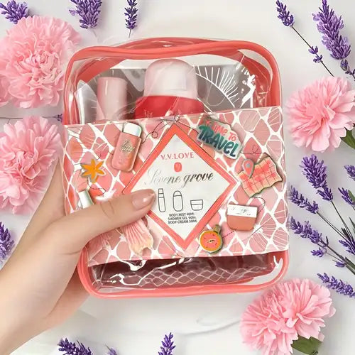 Pochette Fragranza Fruttata – Acqua Profumata, Crema Corpo e Shower Gel