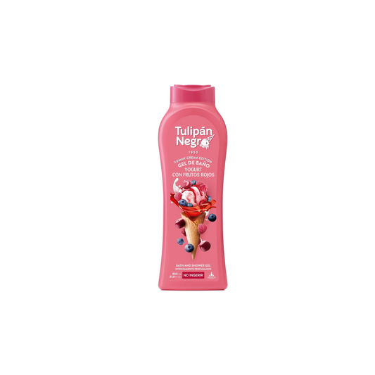 Tulipan Negro Bagnoschiuma 650 ml – Fragranza Yogurt & Frutti Rossi