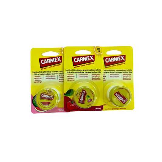 Carmex Lip Balm in Barattolo 7,5 g – Classic, Watermelon, Cherry