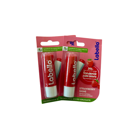 Set 2 Labello Strawberry Shine – Stick 4,8 g